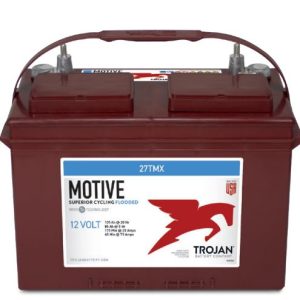 Trojan 27TMX deep cycle 12V flooded lead acid battery for RV marine and solar power systems