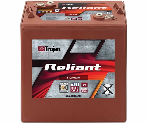 Reliant T105-AGM 6V 217AH AGM Trojan Battery