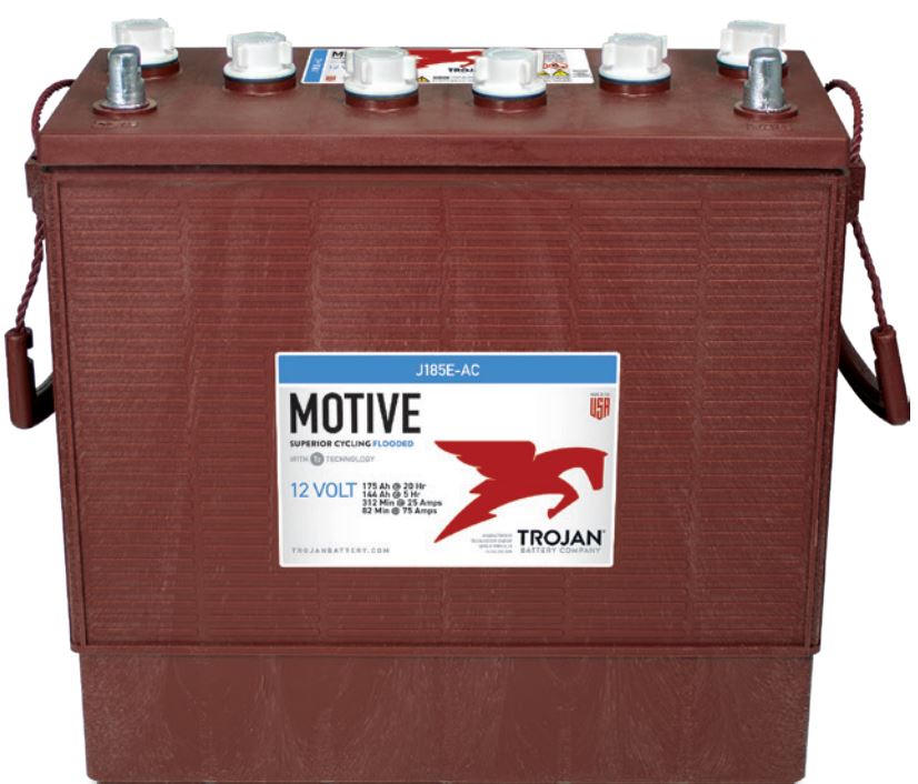 Trojan J185E‑AC 12V deep cycle battery
