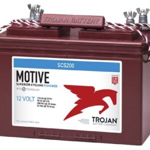 Trojan SCS200 battery 12V deep cycle flooded lead acid battery for RV marine and solar systems